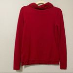 Karen Millen  Red Chunky Knit Turtleneck Sweater Womens M Fall Classic Preppy Photo 9