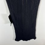 Bebe  Dress Y2K Black‎ Bodycon Women's Size M/L Mesh Drama Sides Made in USA NWT Photo 2