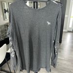 PINK - Victoria's Secret PINK Victoria’s Secret Gray Sequin Tee Photo 0