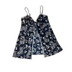 Victoria's Secret Victoria’s Secret Front Tie Spaghetti Strap Black Floral Baby Doll Cami  Women M Photo 11