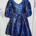 Lilly Pulitzer NWOT Calyssa Dress Blue Grotto Twilight Floral Brocade Sz 2 NEW Photo 0
