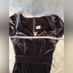 Pinup Girl Laura Byrnes Lilith Velvet Wiggle Dress in Charcoal Sz M NWT Gray Size M Photo 4