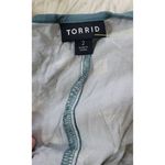 Torrid Women's Green/Blue White Geometric Print Stretch Scoop Neck Tank Tops Siz Photo 3