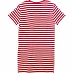 Ralph Lauren Polo  Striped Jersey T-Shirt Dress Red & White Cotton Size Medium Photo 2