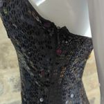 ROBERT Anthony vintage black gold sequins beaded full length dress size 4 Black Photo 11