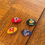 NFL Set of 4  teams shoe charms compatible with crocs Photo 0