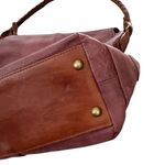 Sundance Burgundy Leather Double Pockets Simplicity Tote Handbag Red Photo 13