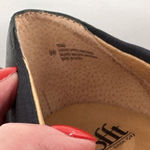 Sofft Womens Leather Fabric Stretch Square Toe Slip On Loafers Black Size 9 wide Photo 9