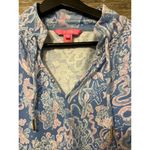 Lilly Pulitzer MEDIUM BocaBlue Sea What Sea CASSI POPOVER Pullover Sweater Photo 1