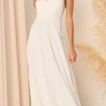 Lulus New Dance All Evening White Lace Maxi Dress Size Medium MSRP $118 Photo 3