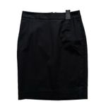 The Limited  Skirt Black Cotton Classic Pencil Knee Length Tailored Size 2 NEW Photo 11