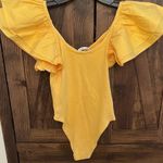 ZARA NWT  Yellow Ribbed Bodysuit Photo 5