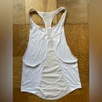 Nike Dri-Fit white loose-fitting tank/singlet Sz XS EUD low/open back racerback Photo 3