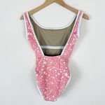 LainSnow x Tiare Hawaii Ocean Isle One Piece Swimsuit in Coral Star Print Pink Photo 3