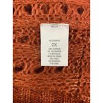 Roz & Ali  Women's Pumpkin Knitted Cardigan Photo 3