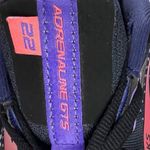 Brooks WOMENS ADRENALINE GTS 22 RUNNING SHOES SIZE 8.5 B BLACK /PURPLE/ ORANGE Photo 5