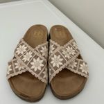 Haute Hippie  Makayla Crochet Sandals Cream Tan Size 6.5 Photo 1