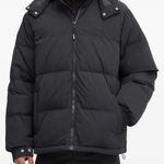Levi's FARFETCH Levi’s Rockridge Short Puffer Jacket – Black Size M NWT Cropped Puffer Photo 4