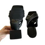 Abound  Women’s Black Block Heel Faux Leather Crossover Strap Sandals Size 5 Photo 5