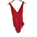 J.Crew Red Heritage One Piece Swim Suit Bathing suit Size 8 Photo 4