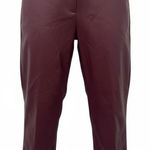 Ryegrass Women’s Size 14 Burgundy Faux Leather Ankle Pants High Rise Red Photo 0