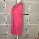 CHAPS  Pink Long Sleeve Ruffle Night Gown Size Small Photo 4