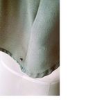 Studio Y Olive Green Criss Cross Back Sleeveless Blouse ~ Women's Top Size SMALL Photo 2