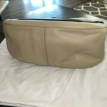 Tory Burch Leather Ellen Colorblock Leather Satchel Handbag Hobo Bag, Preloved Tan Photo 6