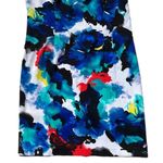 Mario Serrani Italian Shift Dress Blue Floral Watercolor Print Size 14 New Photo 4
