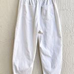 ZARA High Waisted Cropped Paperbag Baggy Jeans White Women's Size US 8 Photo 3