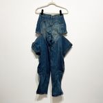 Area Crystal Jewel Diamond Sparkle Embellished Straight Slit Baggy Cotton Jeans Photo 3