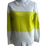 J.Crew Green and Cream Blouse with Colorblock Design Photo 0