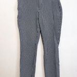 Gap High Rise Gingham Signature Skinny Ankle Pants Navy Blue White Cropped Crop Photo 1