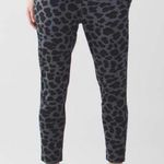 Lululemon RARE Women’s 4 Jet Crop Slim Pants Cherry Cheetah Gray Black. Photo 0