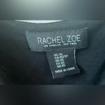 Rachel Zoe  Top Womens XS Black Velvet Coquette Fairy Whimsigoth Cropped Evening Photo 3