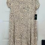 Volcom Women's High Wired Trapeze Style Animal Print Knit Dress size Large NWT Photo 3