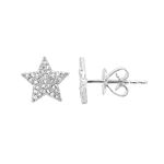 Boutique Unisex Star Stud Earrings, 14k Gold Filled Pave Sparkly Jewelry Photo 3