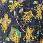 Vintage Deadstock 80s/90s Quilted Baroque Printed Silk Jacket Multiple Size 6 Photo 3