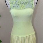 Class Neon Green Lace Dress Size 6 Photo 4