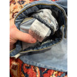 Pilcro  High Rise Flare Jeans Size 28 Light Wash Raw Hem Stretch Denim Photo 5