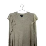 Lane Bryant  Oatmeal Heather Long Ruffle-Sleeve Sweater Women's 26/28 Photo 3