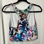 RBX Active Women's Colorful Floral Shelf Bra Tank Top White Size L Photo 4