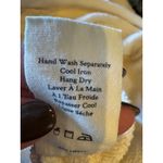 Love Shack Fancy  Sweatshirt Women Small Beige Melanie‎ Ruffle Detail Cropped Boho Photo 10