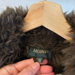 Old Navy Cream Textured Boucle Single Button Pockets Long Jacket Size Large Brown Photo 5