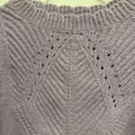 Anthropologie By Scalloped Collar Sweater in Lilac Size Small Photo 3