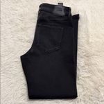 EXPRESS  Mide Rise Black Wash Bootcut Jeans Photo 2