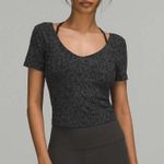 Lululemon  Align T-Shirt “Intertwined Camo Deep Coal Multi” Size 4 Photo 0