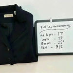 Valerie Stevens Valerie‎ Stevens Separates Blazer Padded Shoulder Womens Size 4 Petite Black Photo 8