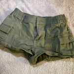 Forever 21  Cargo Mini Shorts Green Photo 0