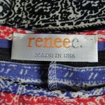 Renee C . Medallion Print Split Back Top Blouse Photo 2